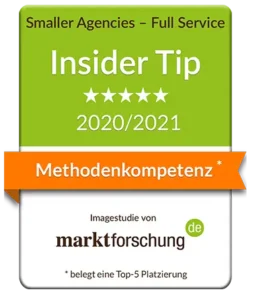 Insider Tip Auszeichnung 2020/2021